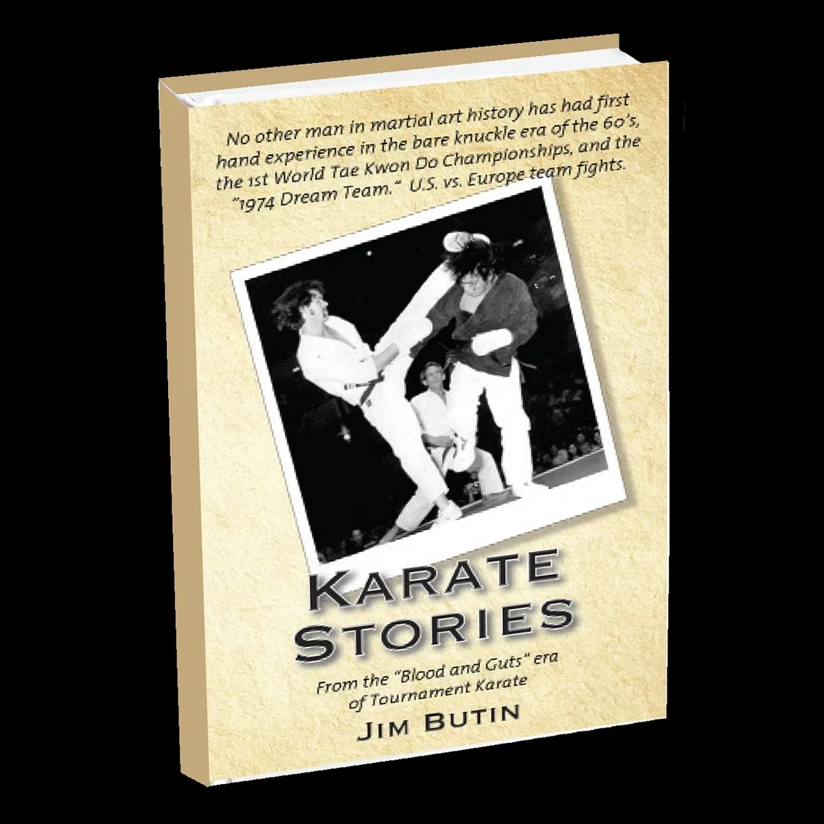 Karate book cover with vintage photo